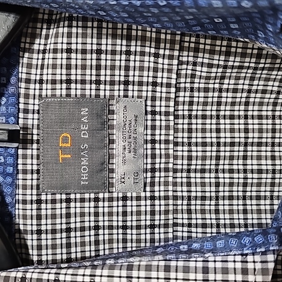 Thomas Dean Long Sleeve Dress Shirt - Picture 6 of 11